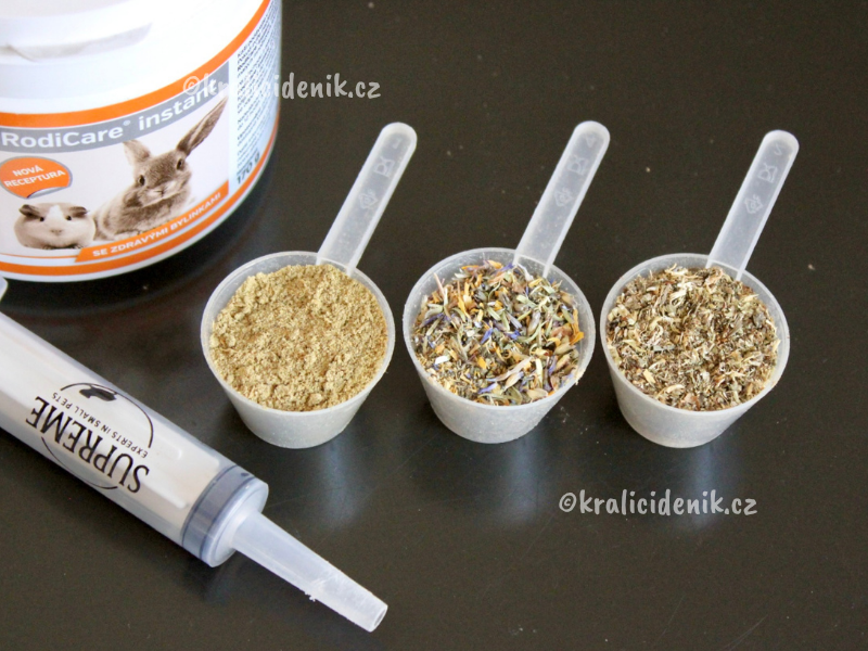 přimíchání bylin